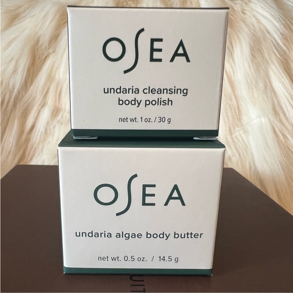 NIB!  OSEA bundle Includes body butter 0.5 oz & 1 oz  of cleansing body …